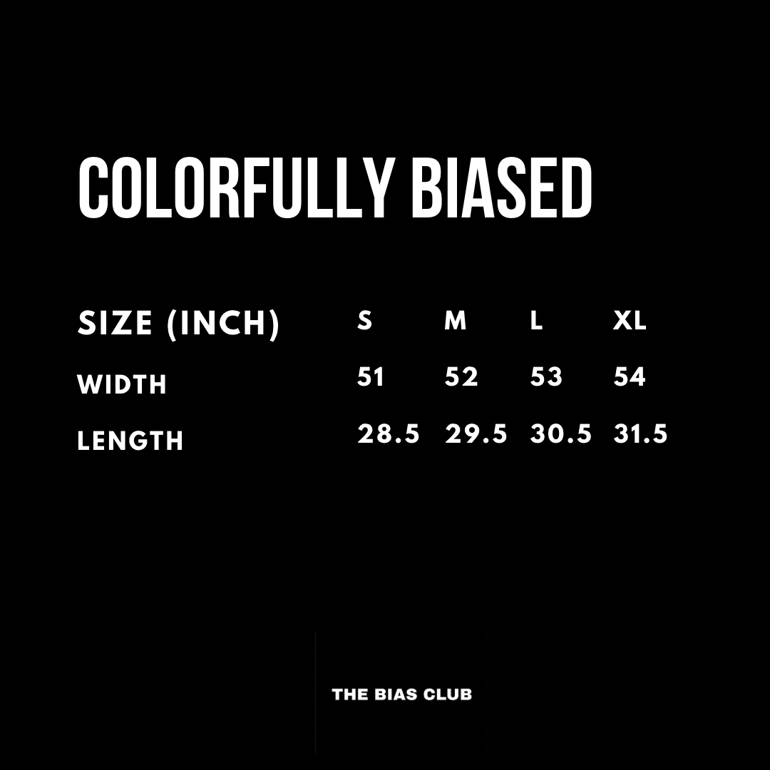 COLORFULLY BIASED T-SHIRT